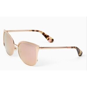 Kate Spade New York Genice S ORRD peach Sunglasses Rose Gold Tortoise Cat Eye